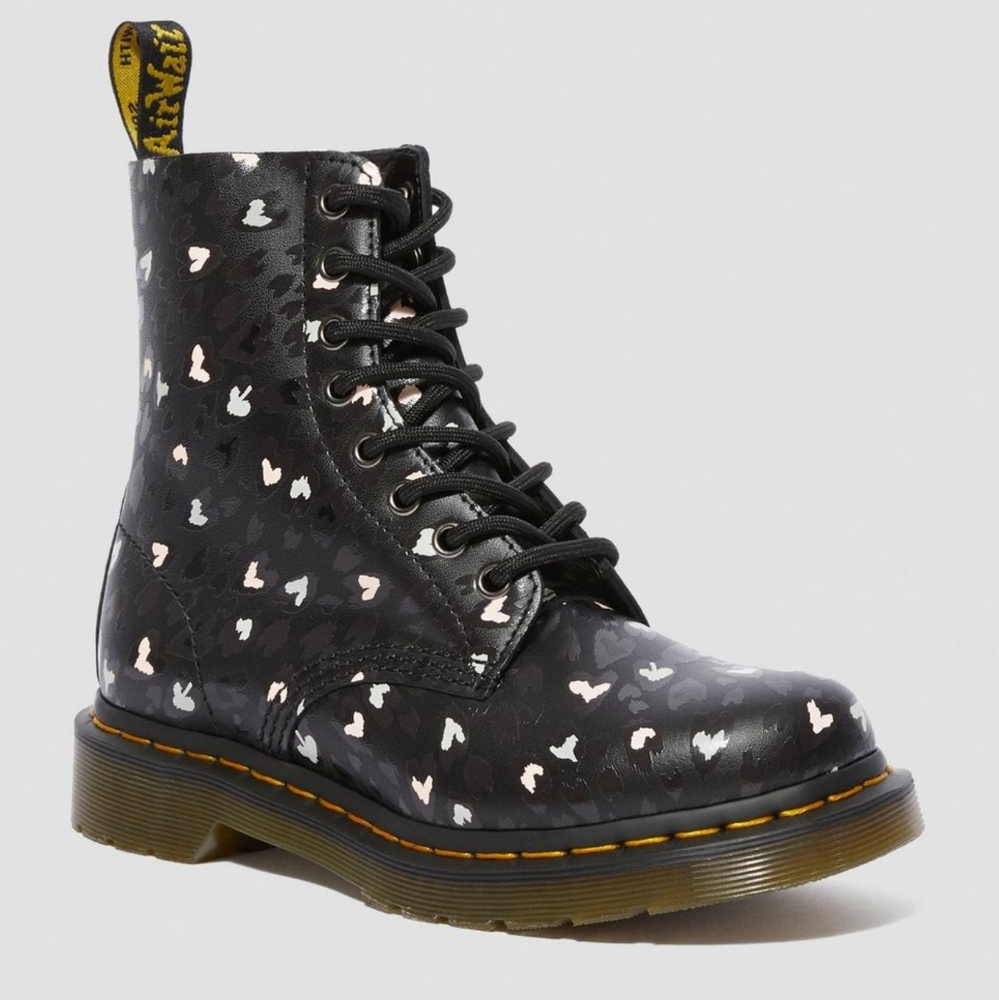 Dr Martens 1460 Pascal Heart Printed Boots